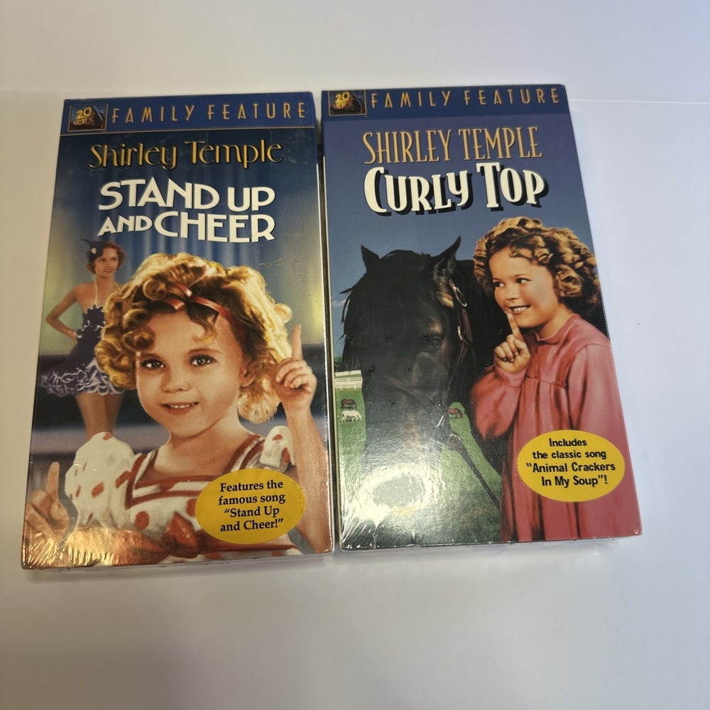 NEW SHIRLEY TEMPLE CURLY TOP & Stand Up And Cheer 20TH CENTURY FOX FAMILY VHS